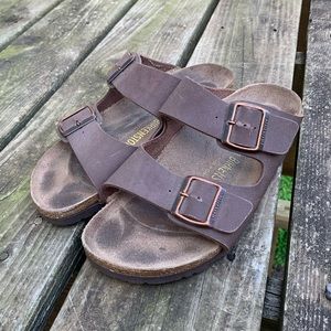 2 Strap Birkenstock Sandals Size 38